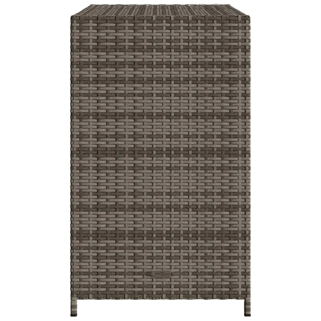 Gartenschrank Grau 83x45x76 cm Poly Rattan