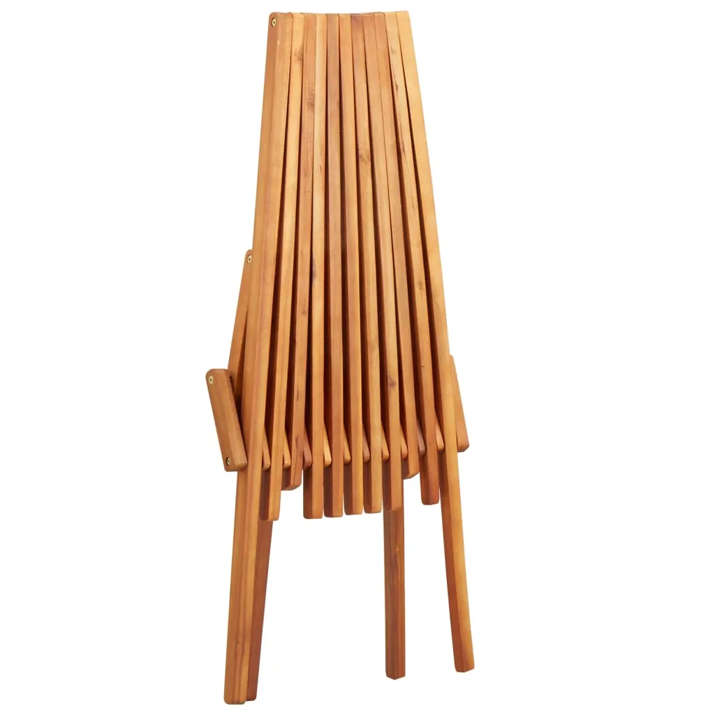 Klappstuhl aus Echtholz Braun 58 x 95 x 77 cm