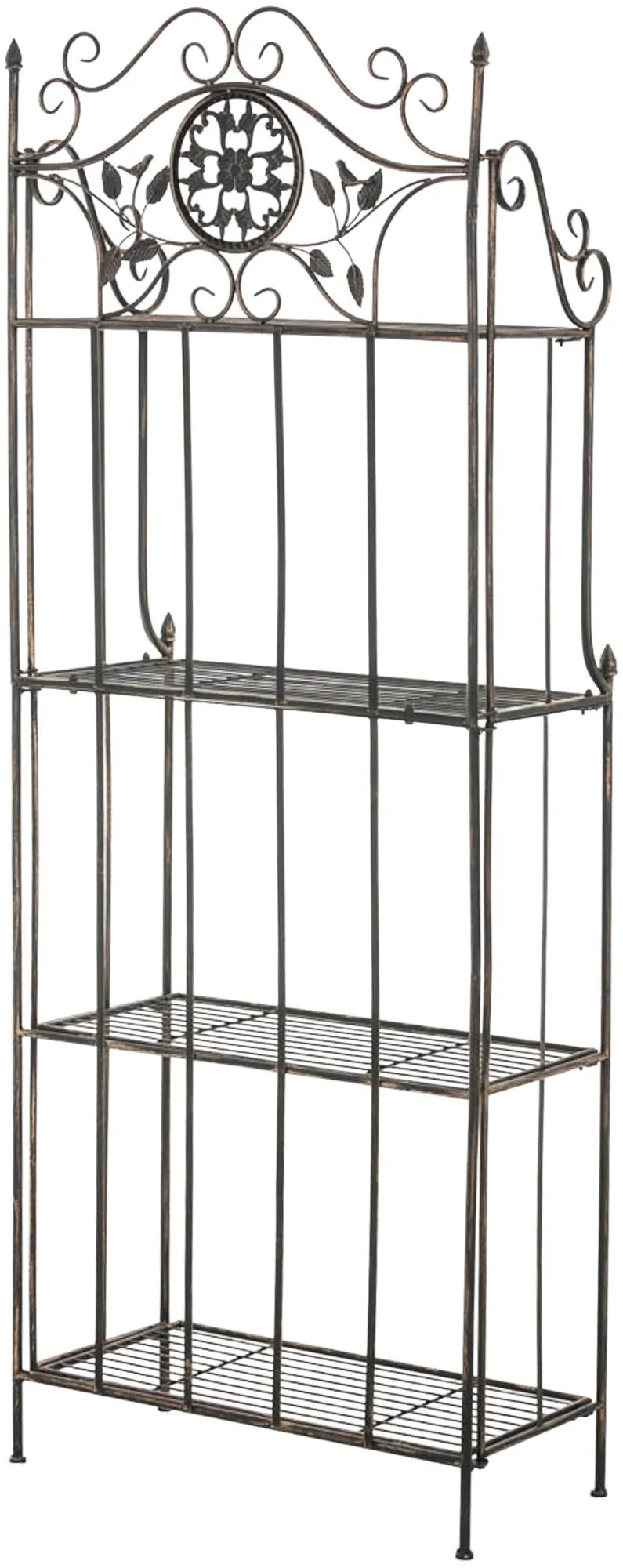 Pflanzenregal Flora 66x32x175 cm Bronze