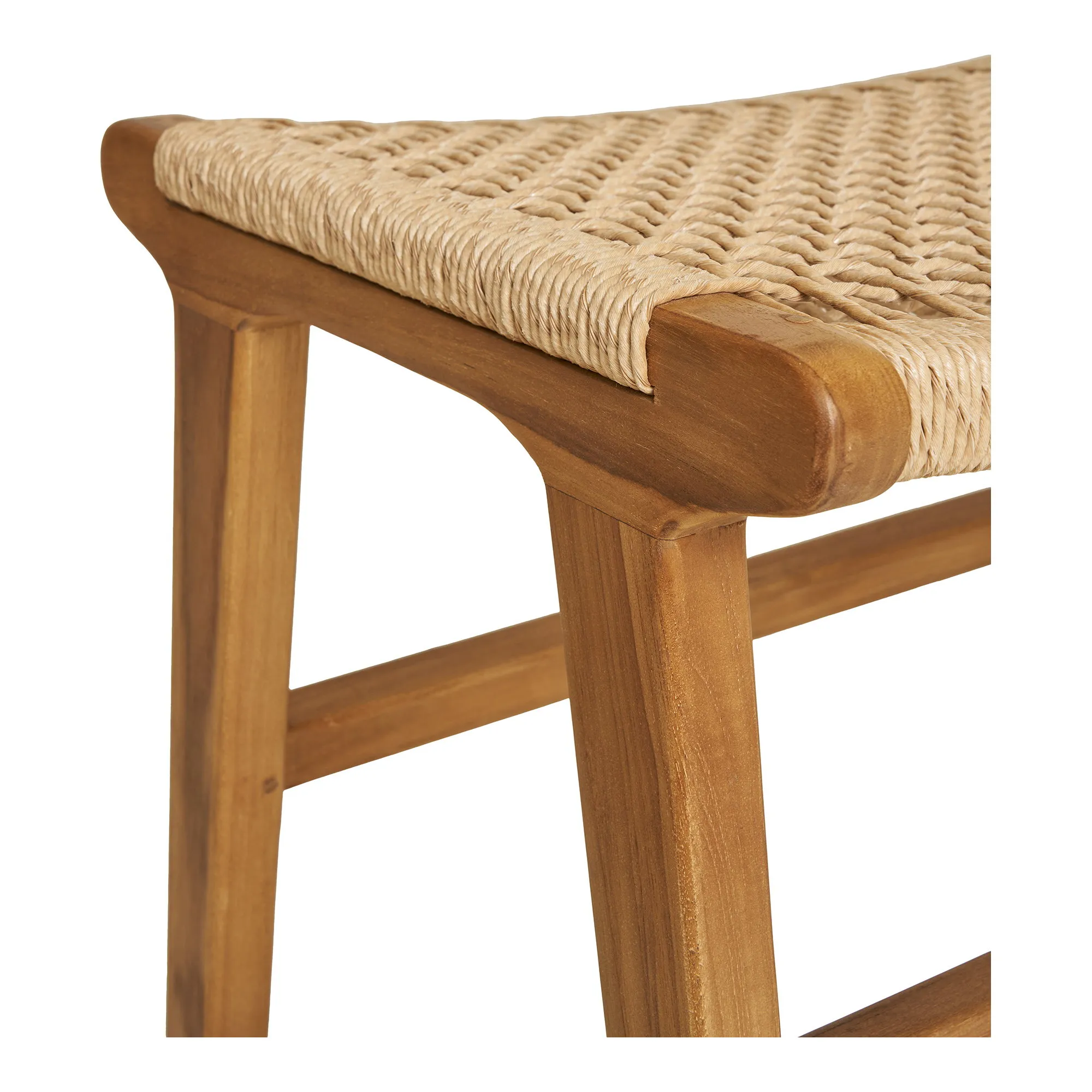 tinkaro Fußhocker Teak 60 x 40 x 42 cm Natur