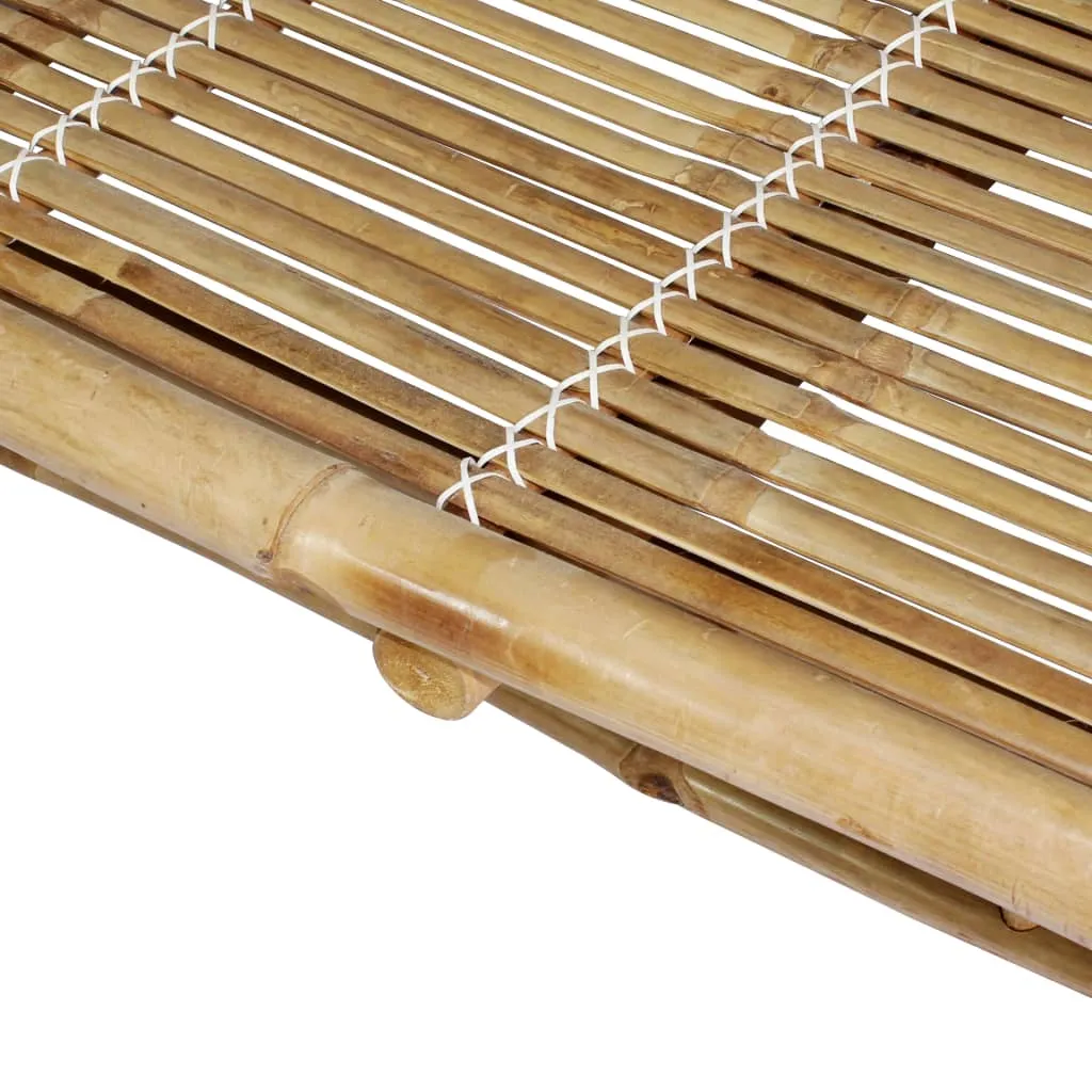 Komfortable 2-Personen-Sonnenliege aus Massivholz 200 x 130 x 24-87 cm
