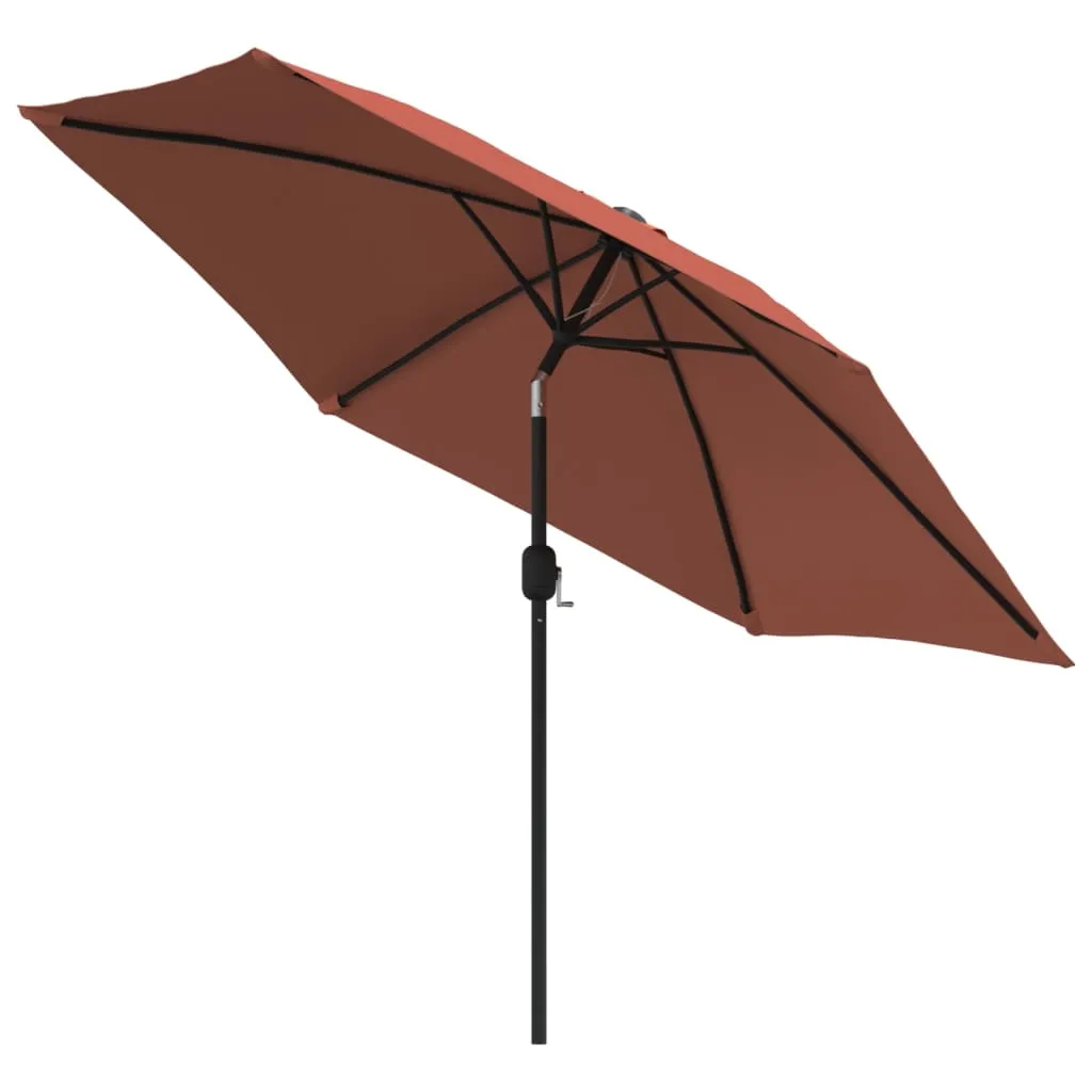 Eleganter Gartenschirm 300 x 222 cm in Terrakotta