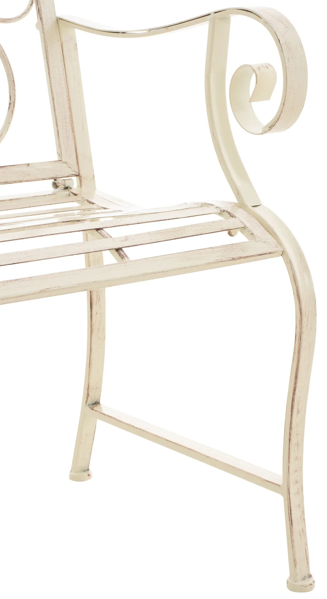2er Set Gartenstühle Punjab 94x62x53 cm antik-creme