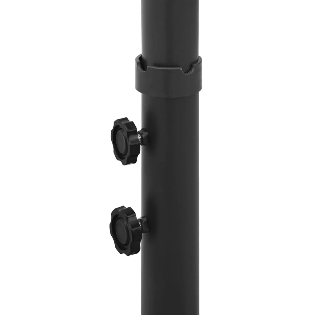 Doppel-Sonnenschirm Sandweiß 600x290x260 cm mit Stahlgestell