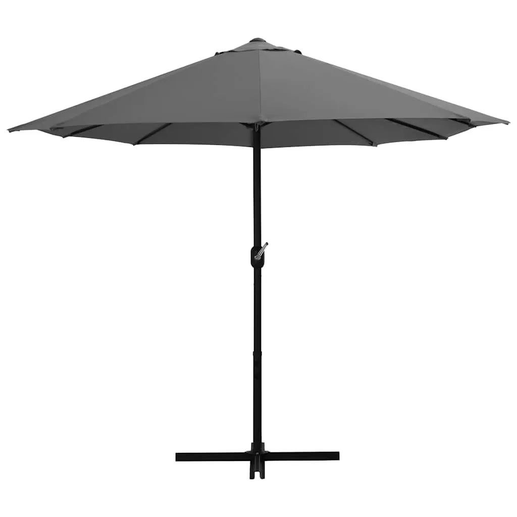 Doppel-Sonnenschirm 460x270x246 cm Anthrazit mit Aluminiumgestell