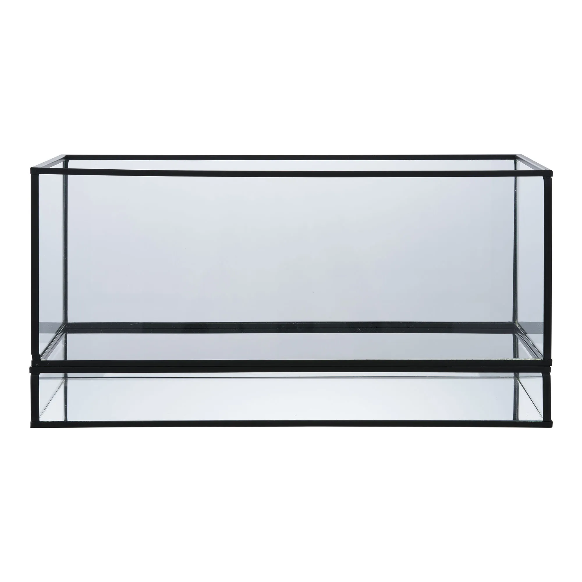 tinkaro Kerzenhalter Hurricane Glas, Metall Schwarz