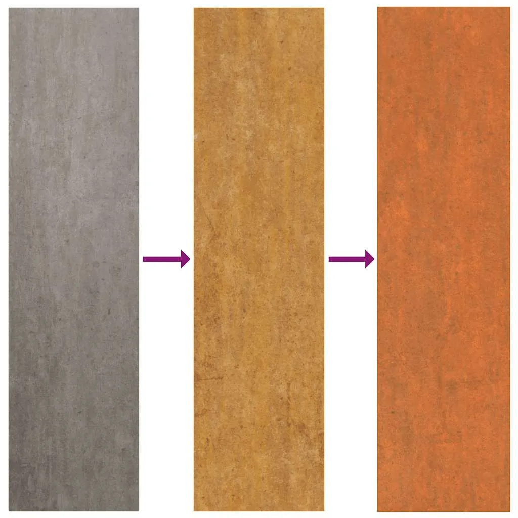 Hochbeet aus Cortenstahl 240 x 80 x 77 cm Rostig