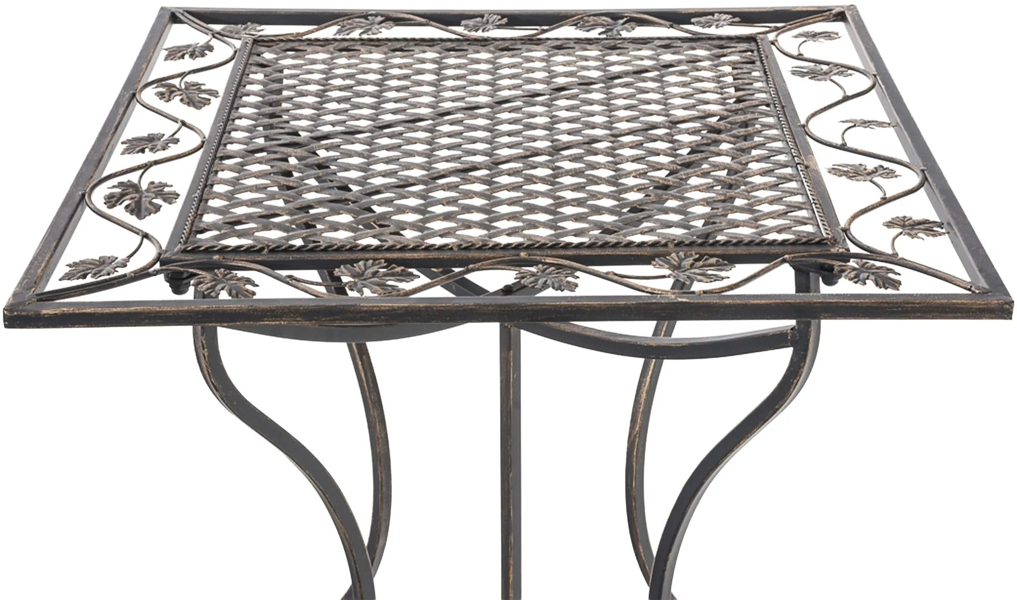 Gartentisch Asina Bistrotisch 60x60x72 cm bronze