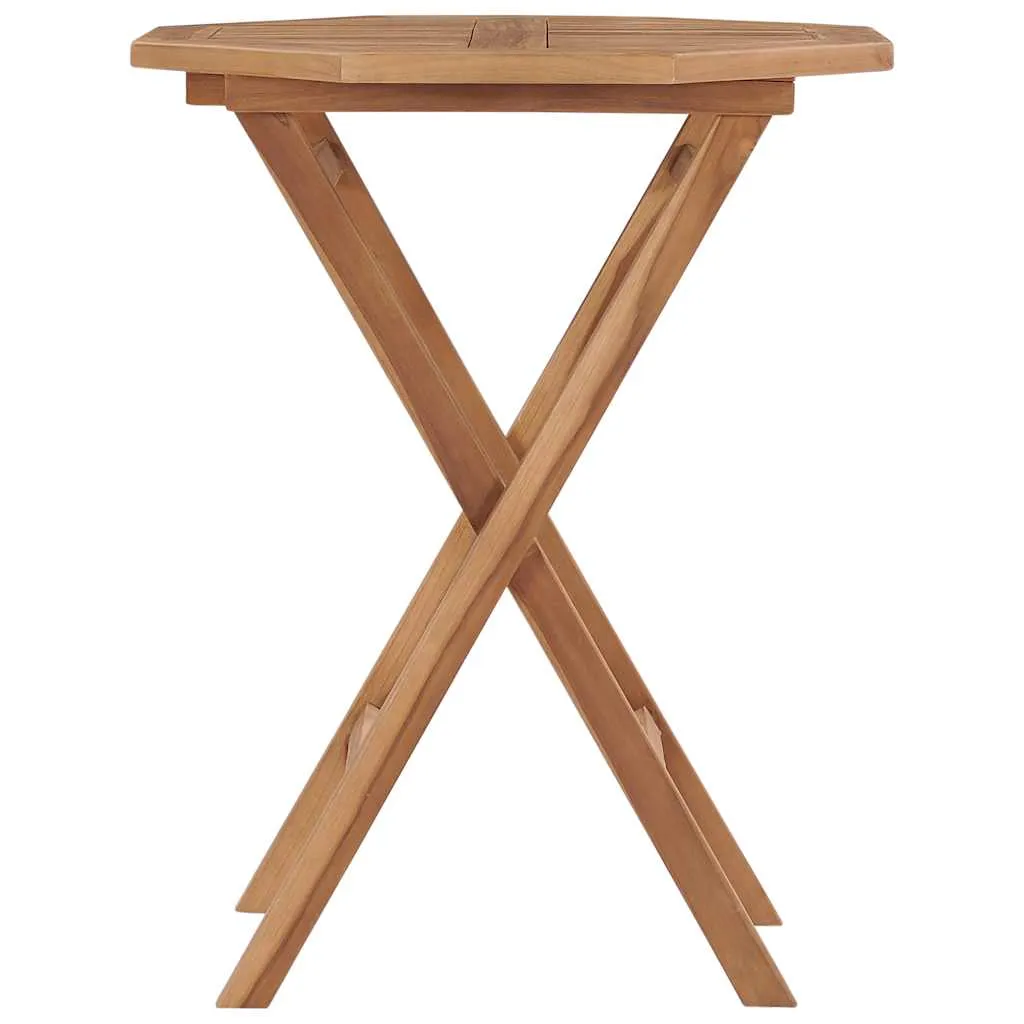 Klappbarer Gartentisch 60x60x75 cm Teak Massivholz