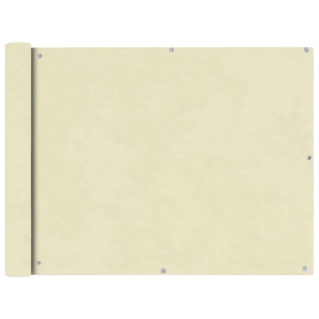 Wasserdichter Balkonsichtschutz 90 x 400 cm Creme