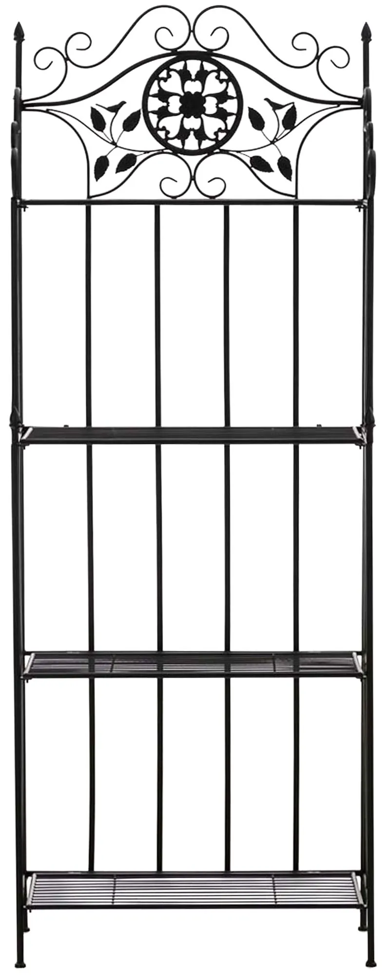 Pflanzenregal Flora klappbar 175x66x32 cm schwarz
