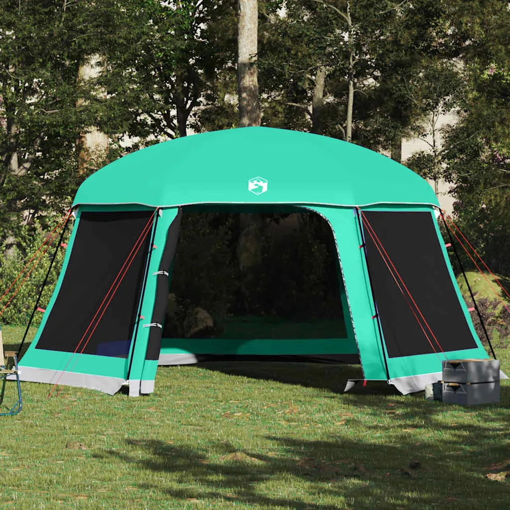 Poolzelt Meergrün 512 x 458 x 255 cm Wasserdicht mit Abnehmbarem Überzelt