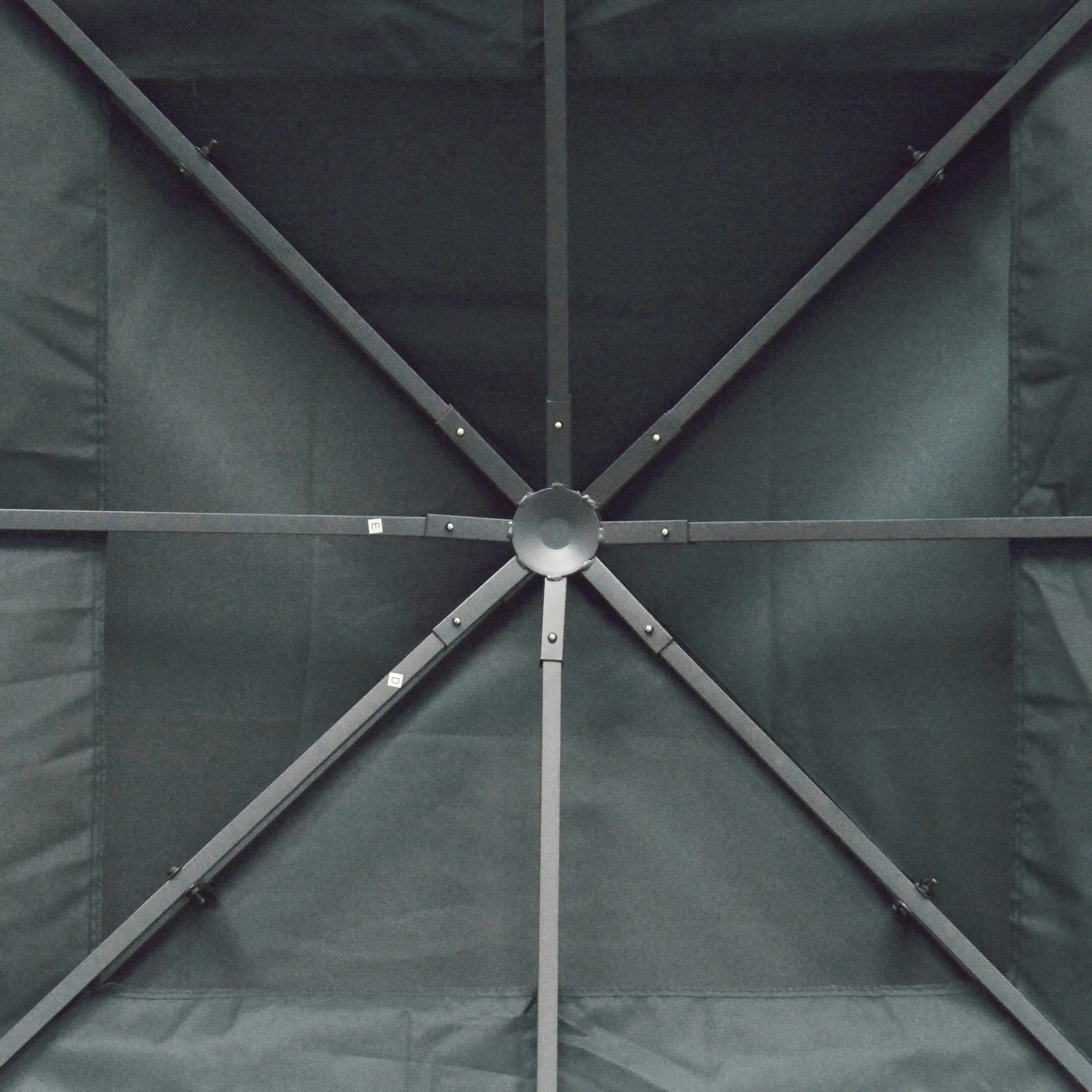 Pavillon Ersatzdach 3x3 m Kohlegrau